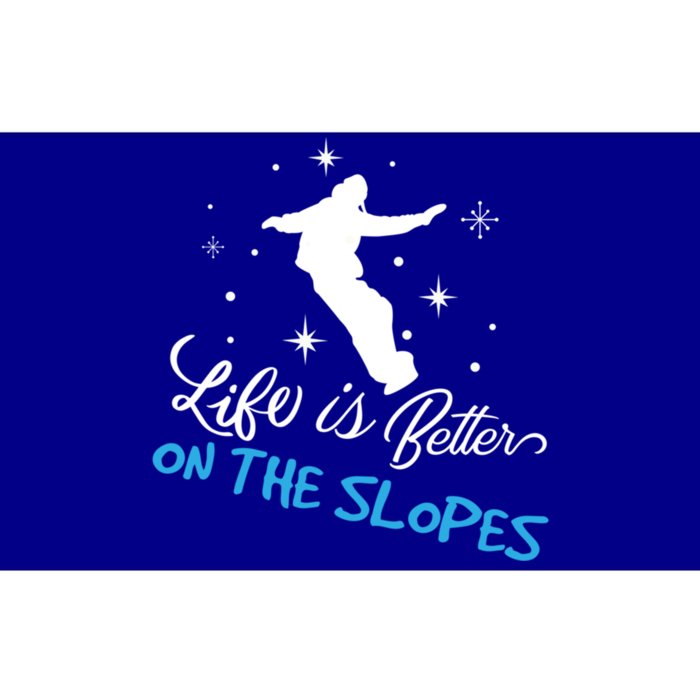 Life Is Better On Slopes Wintersport Ski Snow Funny Gift Bumper Sticker