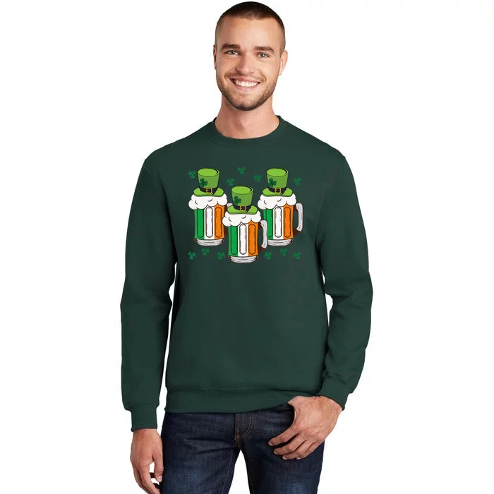 Leprechaun Irish Beer Ireland Flag St Patricks Day Sweatshirt