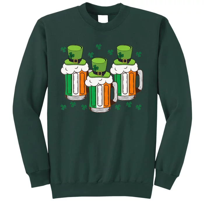 Leprechaun Irish Beer Ireland Flag St Patricks Day Sweatshirt