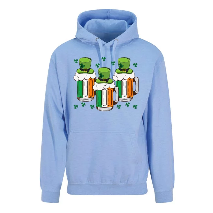 Leprechaun Irish Beer Ireland Flag St Patricks Day Unisex Surf Hoodie