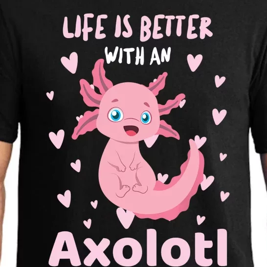 Life Is Better With An Axolotl Cute Kawaii Design Pajama Set