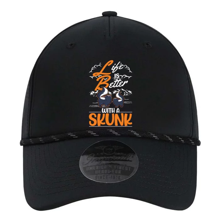 Life Is Better With A Skunk Funny Gift Performance The Dyno Cap