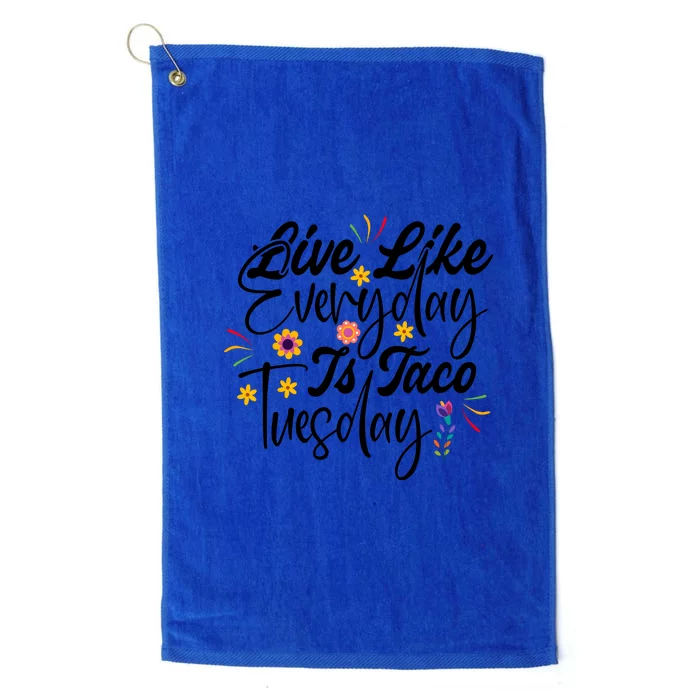 Cinco De Mayo Taco Tuesday Mexican Girl Boy Kids Funny Platinum Collection Golf Towel