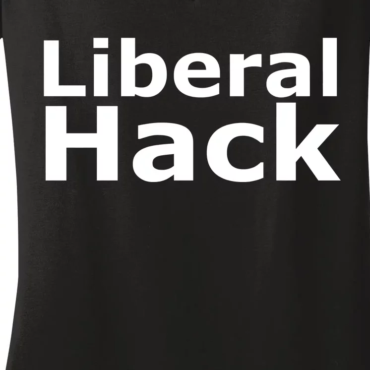 Liberal Hack Women's V-Neck T-Shirt