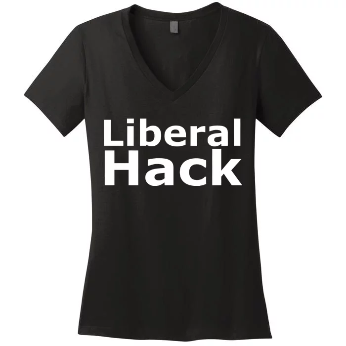 Liberal Hack Women's V-Neck T-Shirt