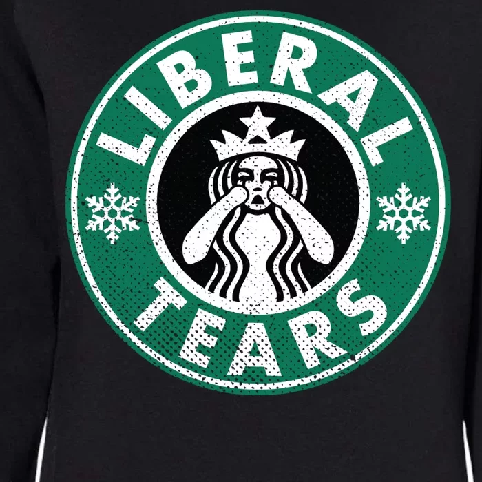 Liberal Tears MAGA Donald Trump Womens California Wash Sweatshirt