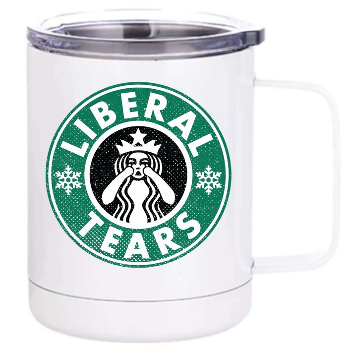 Liberal Tears MAGA Donald Trump Front & Back 12oz Stainless Steel Tumbler Cup