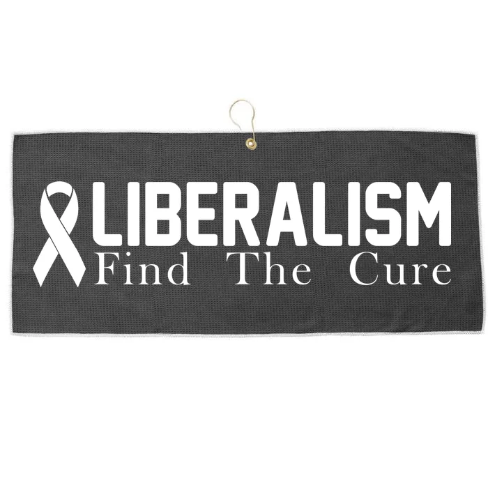 Liberalism Find The Cure Large Microfiber Waffle Golf Towel