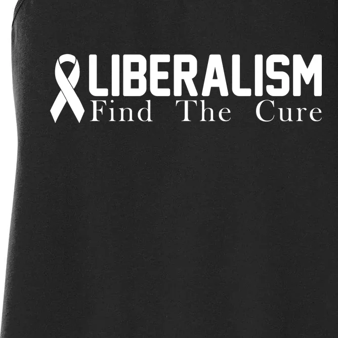 Liberalism Find The Cure Women's Racerback Tank