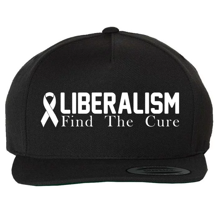 Liberalism Find The Cure Wool Snapback Cap