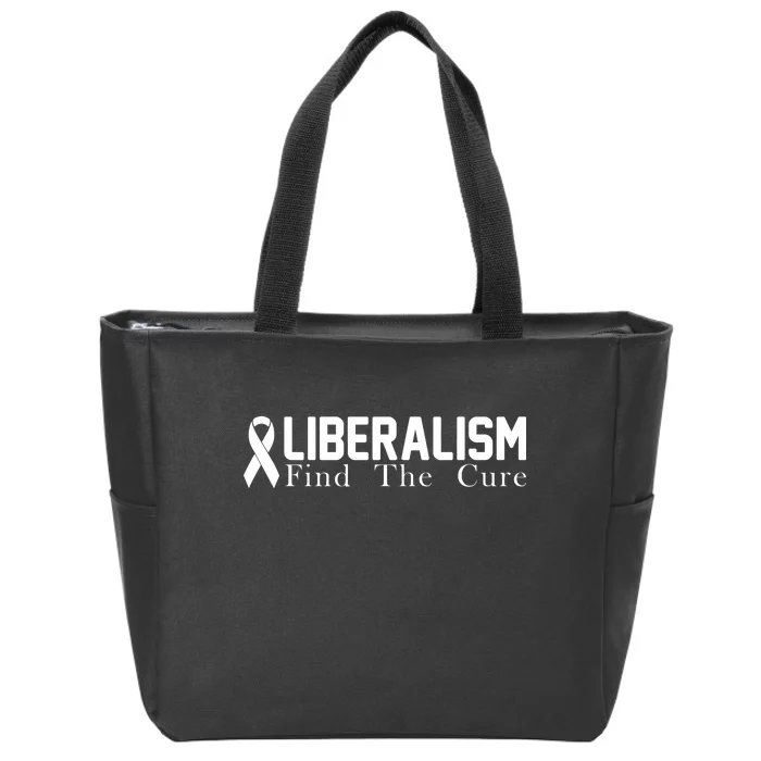 Liberalism Find The Cure Zip Tote Bag