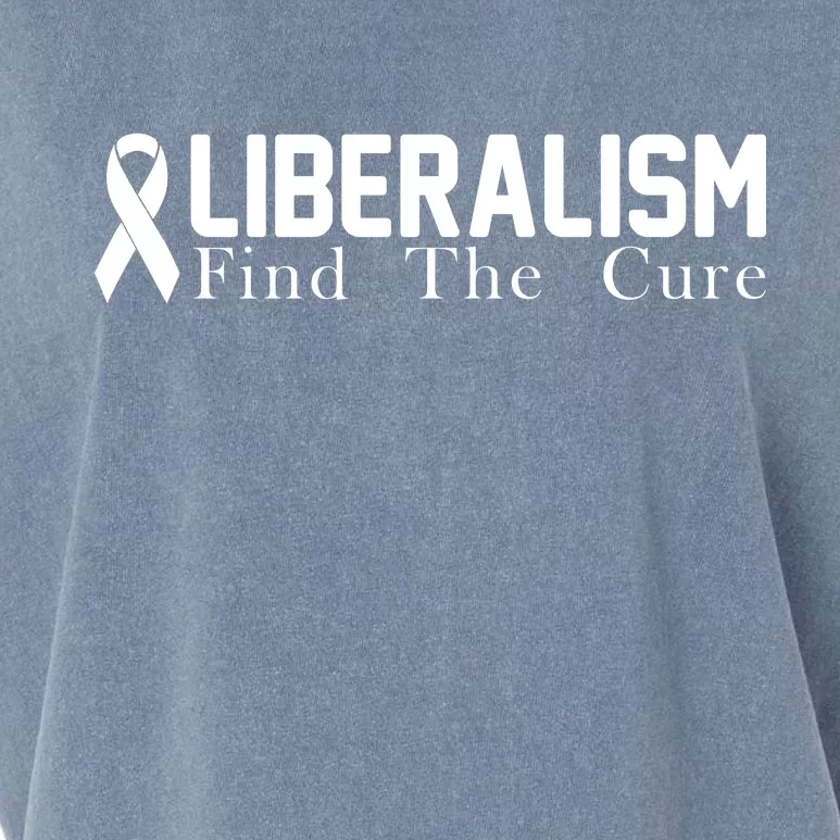 Liberalism Find The Cure Garment-Dyed Women's Muscle Tee