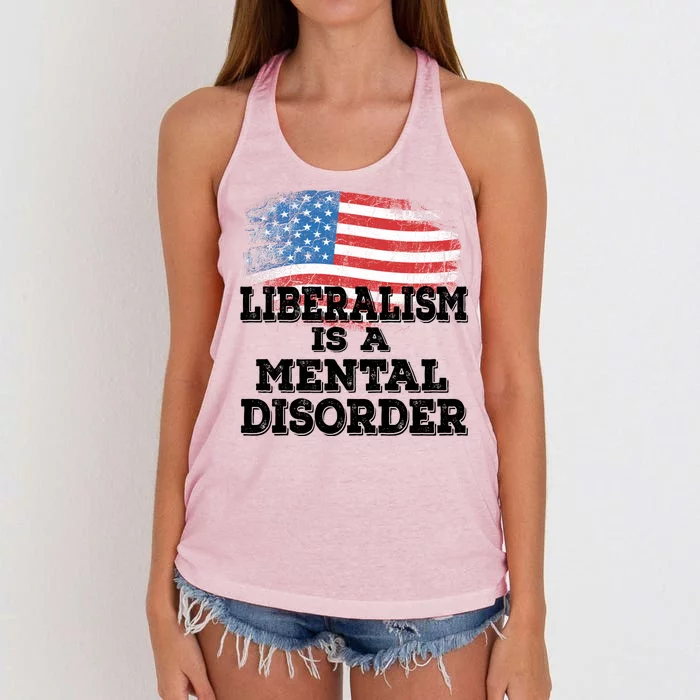 Liberalism Is A Mental Disorder Women's Knotted Racerback Tank