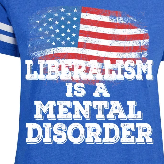 Liberalism Is A Mental Disorder Enza Ladies Jersey Football T-Shirt