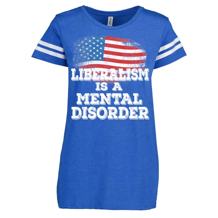 Liberalism Is A Mental Disorder Enza Ladies Jersey Football T-Shirt