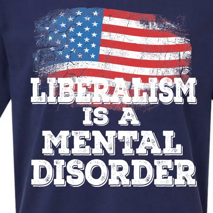 Liberalism Is A Mental Disorder Sueded Cloud Jersey T-Shirt