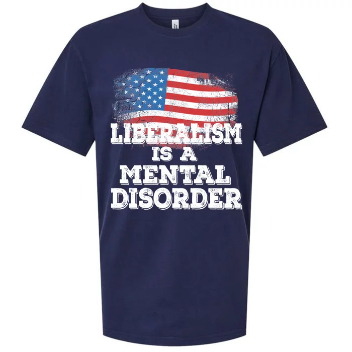 Liberalism Is A Mental Disorder Sueded Cloud Jersey T-Shirt