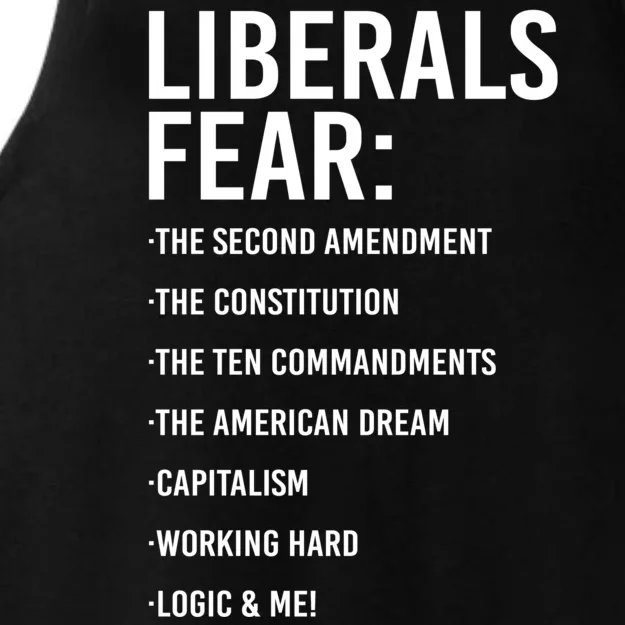 Liberals Fear Conservative Republican Ladies Tri-Blend Wicking Tank