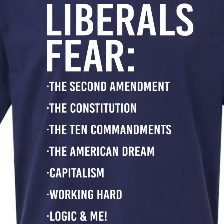 Liberals Fear Conservative Republican Sueded Cloud Jersey T-Shirt