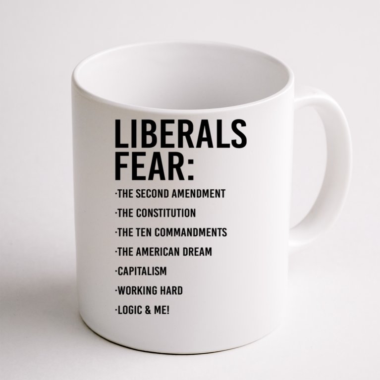 Liberals Fear Conservative Republican Coffee Mug