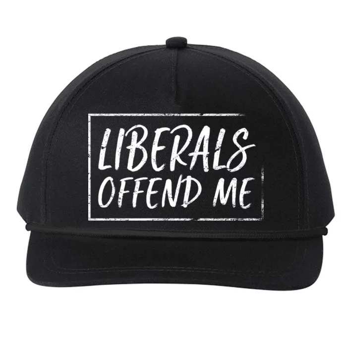 Liberals Offend Me Snapback Five-Panel Rope Hat