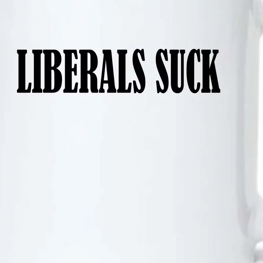 Liberals Suck Black Color Changing Mug