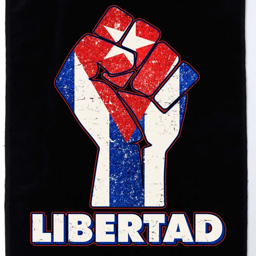 Libertad Cuba Cuban Flag Protest Fist Platinum Collection Golf Towel