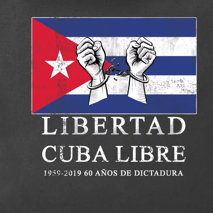 Libertad Cuba Libre Bandera Cubana Liberated De Cuba Zip Tote Bag