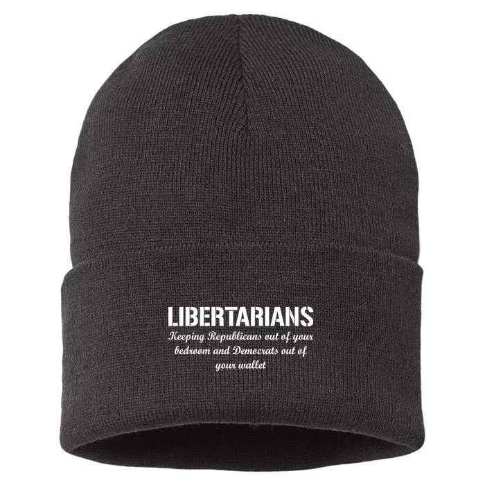 Libertarians Keeping Republicans Out Sustainable Knit Beanie