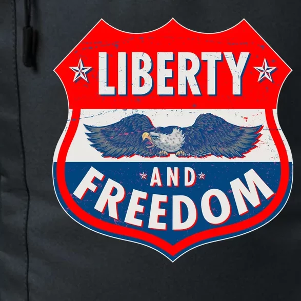 Liberty And Freedom US Eagle Road Sign Daily Commute Backpack