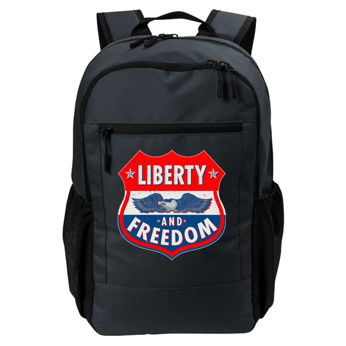 Liberty And Freedom US Eagle Road Sign Daily Commute Backpack