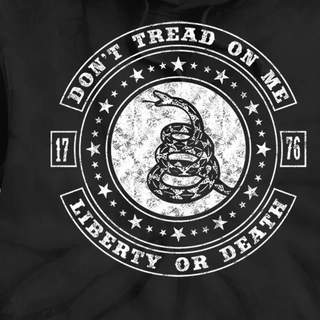 Liberty or Death 1776 Don't Tread on Me Tie Dye Hoodie