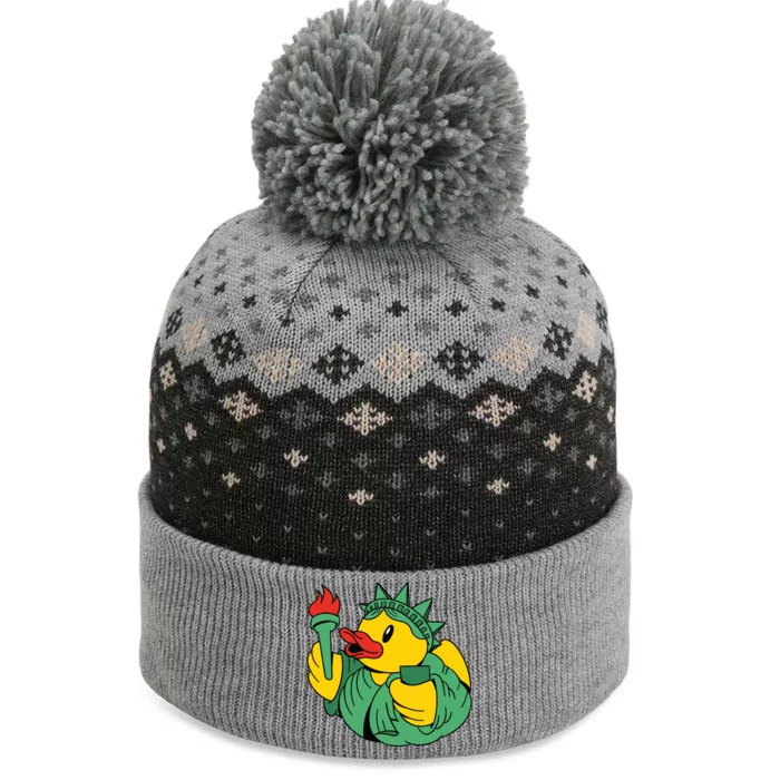 Liberty Rubber Duck The Baniff Cuffed Pom Beanie