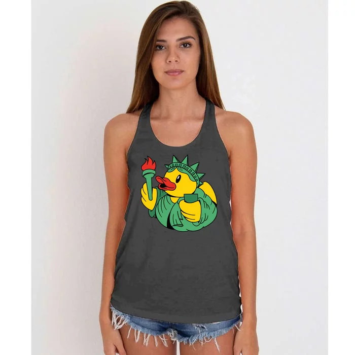 Liberty Rubber Duck Women's Knotted Racerback Tank