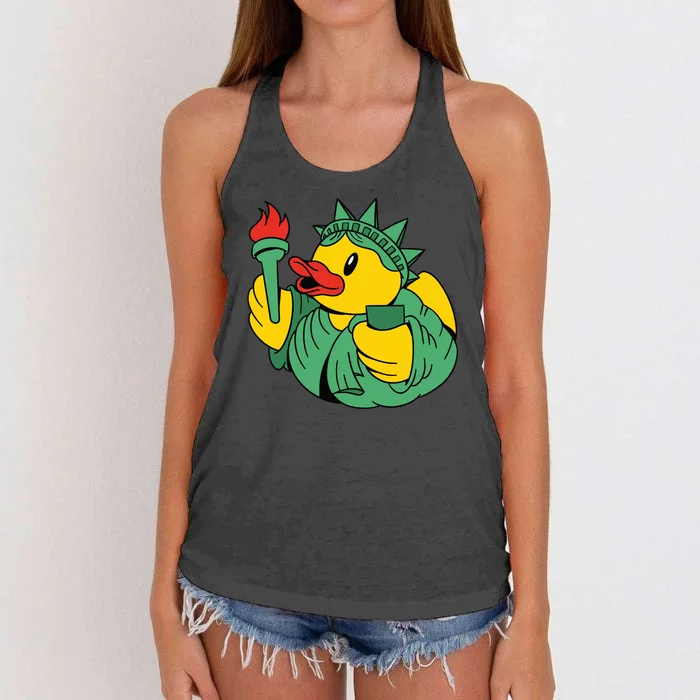 Liberty Rubber Duck Women's Knotted Racerback Tank