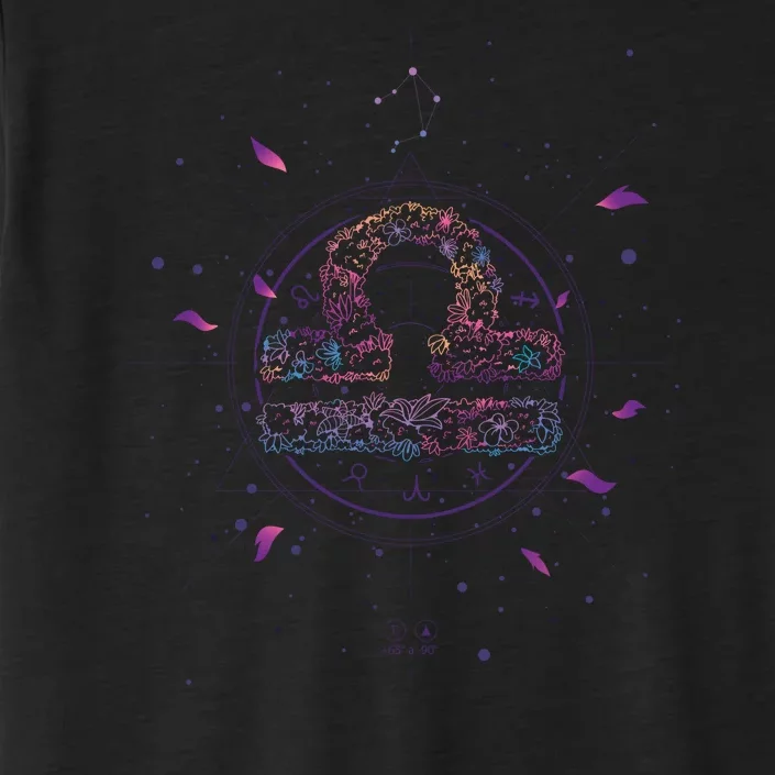 Libra Floral Zodiac ChromaSoft Performance T-Shirt