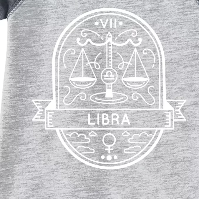 Libra Zodiac Symbol Design Infant Baby Jersey Bodysuit