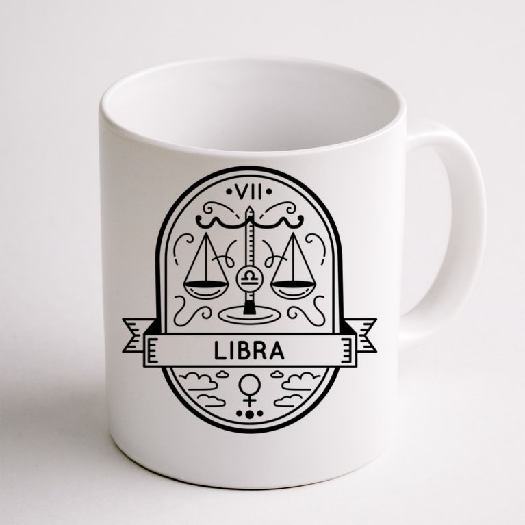 Libra Zodiac Symbol Design Coffee Mug