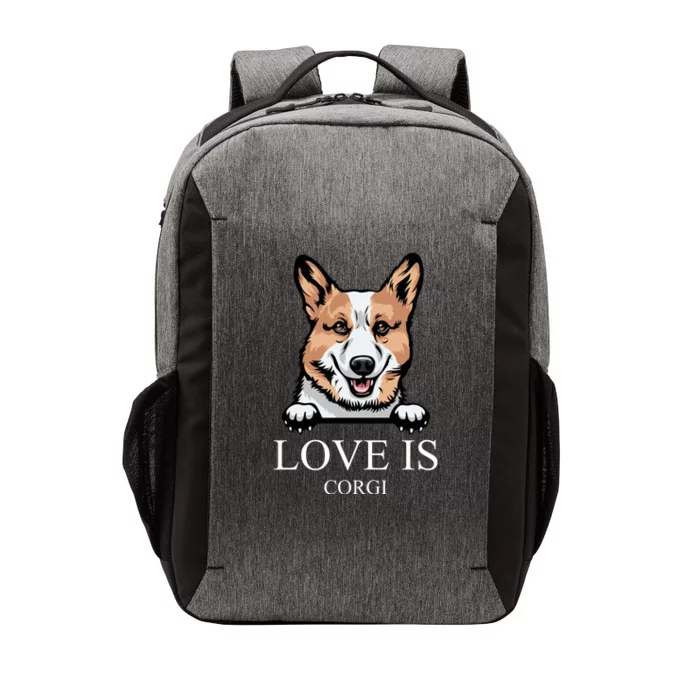 Love Is Corgi Dog Vector Backpack