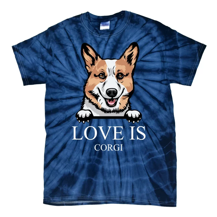 Love Is Corgi Dog Tie-Dye T-Shirt