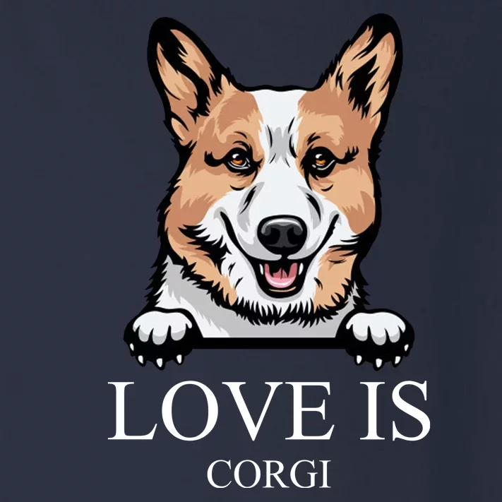 Love Is Corgi Dog Toddler Long Sleeve Shirt