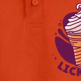 Lick Me Ice Cream Dry Zone Grid Performance Polo