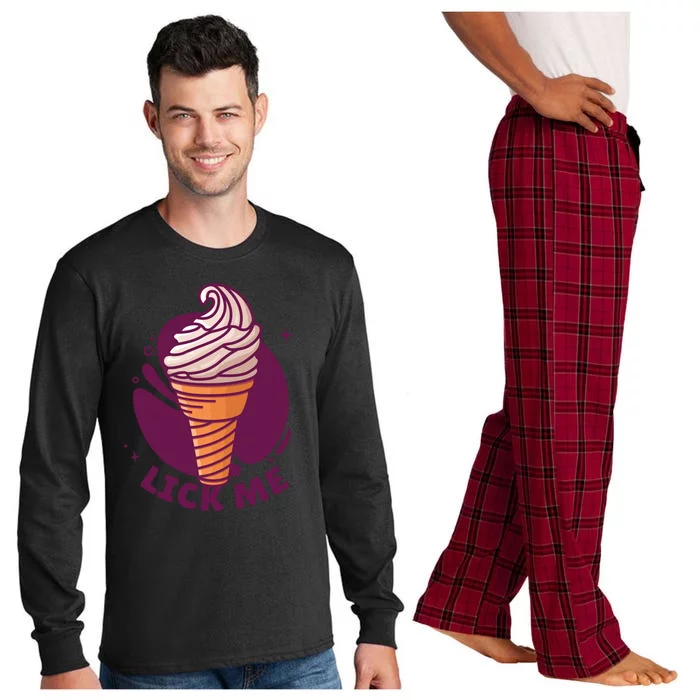 Lick Me Ice Cream Long Sleeve Pajama Set