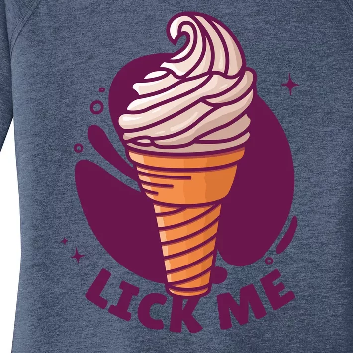 Lick Me Ice Cream Women's Perfect Tri Tunic Long Sleeve Shirt