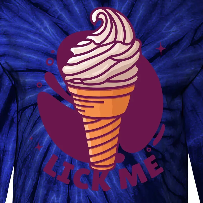 Lick Me Ice Cream Tie-Dye Long Sleeve Shirt