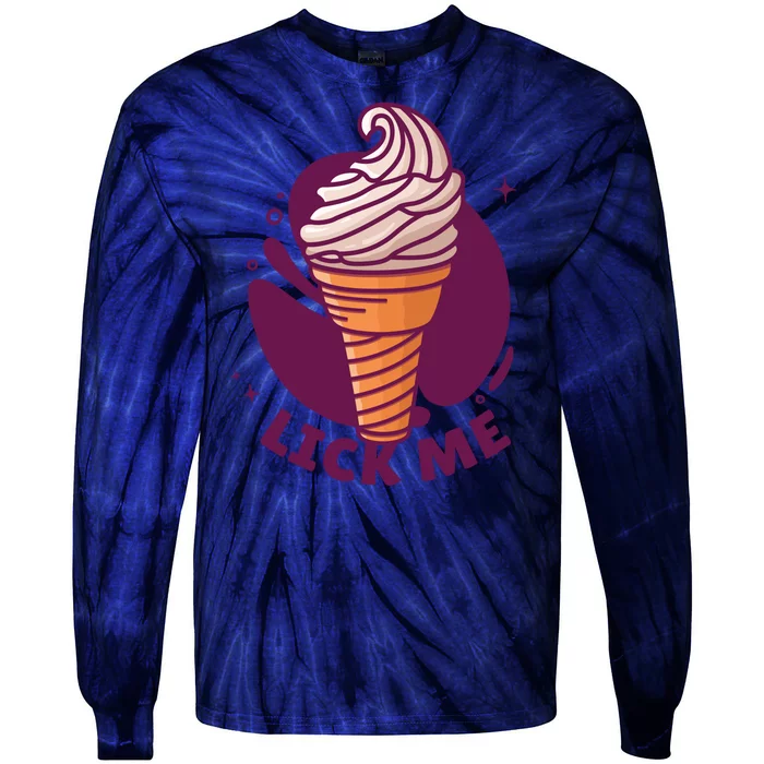 Lick Me Ice Cream Tie-Dye Long Sleeve Shirt