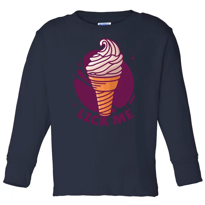 Lick Me Ice Cream Toddler Long Sleeve Shirt