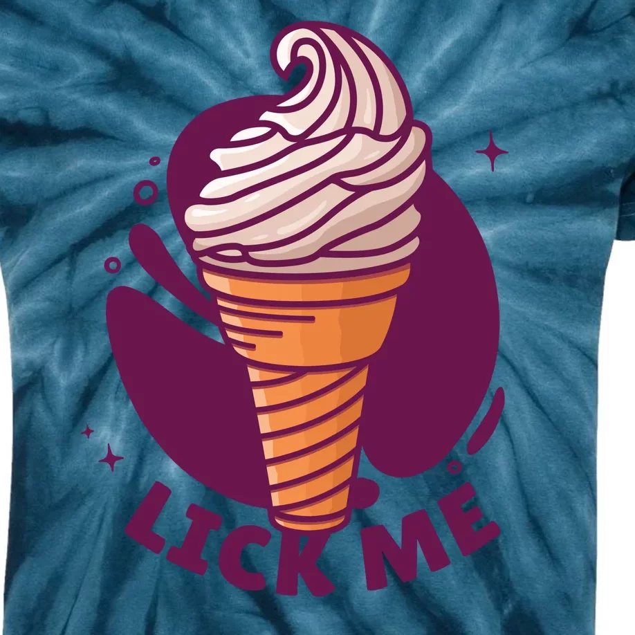 Lick Me Ice Cream Kids Tie-Dye T-Shirt