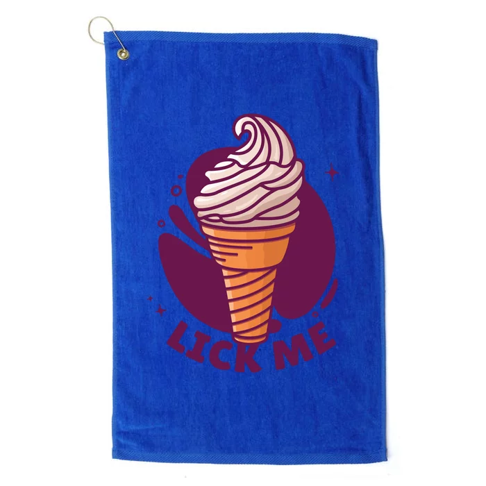 Lick Me Ice Cream Platinum Collection Golf Towel