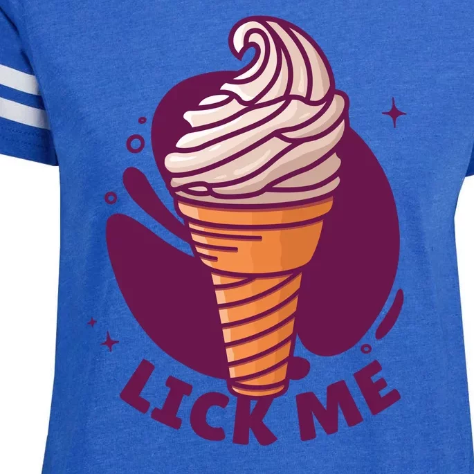 Lick Me Ice Cream Enza Ladies Jersey Football T-Shirt